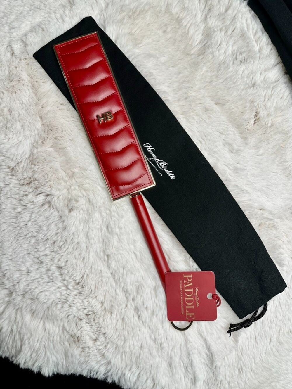 RARE🔥 Honey Birdette Red & Gold Paddle❤️ - Bondage Collection